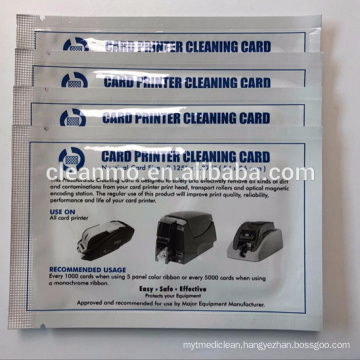 Credit card magnetic stripe swiper Card reader cleaning IPA presaturated Cleaning Card CR80